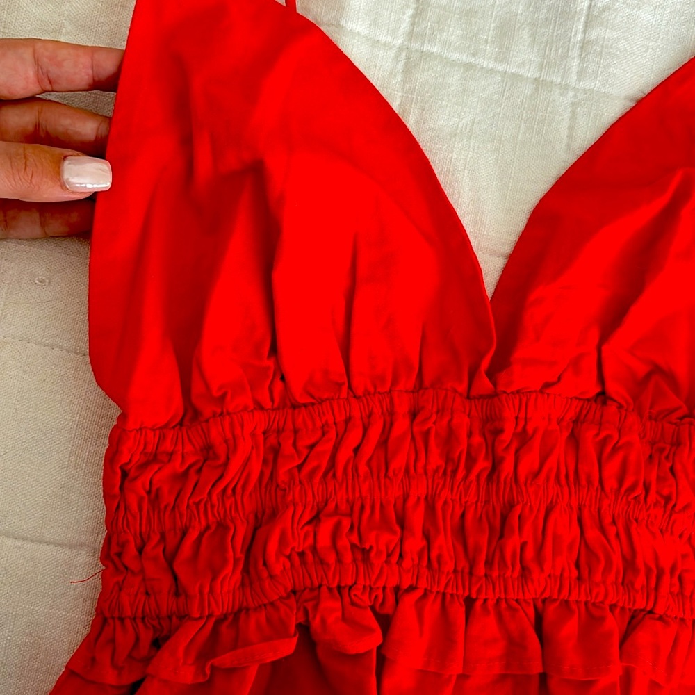 Sim & Sam Red Summer Top - Picture 2 of 6